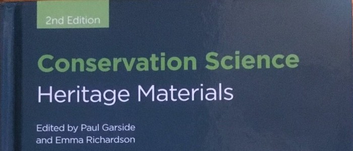 Front cover of the book, Conservation Science: Heritage Materials