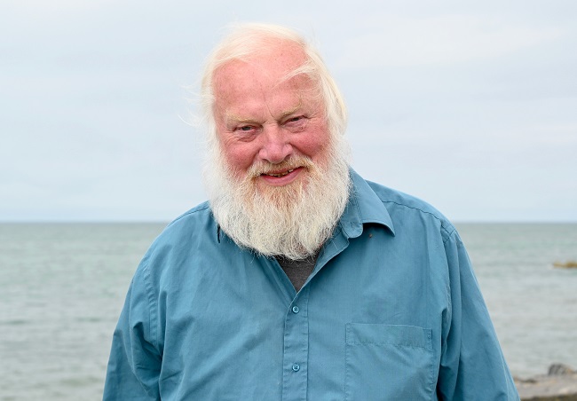 Image of the late Professor Ted Cowan at Portpatrick. Published with the permission of his wife Dr Lizanne Henderson