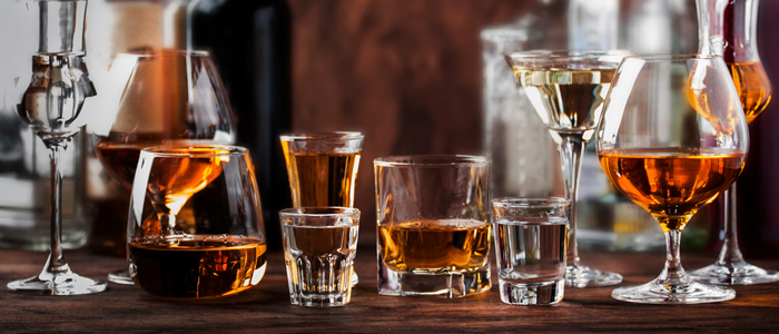 Photo of various alcoholic drinks