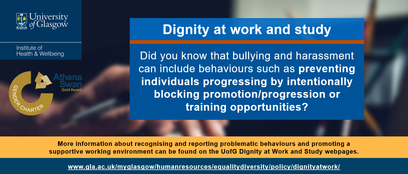 image depicting an aspect of dignity at work (blocking progression can constitute bullying)