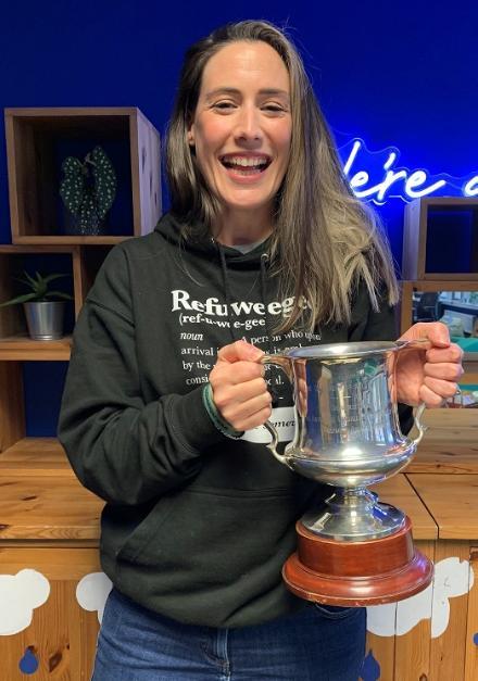 Selina Hales and trophy