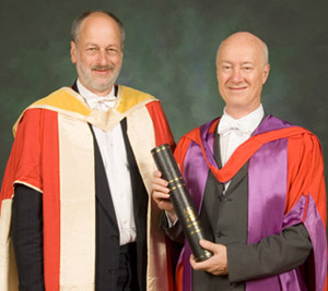 Prof. David Breeze (right) and Prof. Bill Hanson (left)