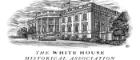 An image of the White House in pencil with the worlds White House Historical Association underneath