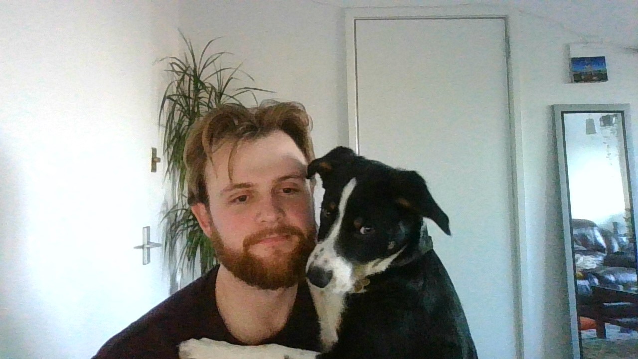 A man and his dog