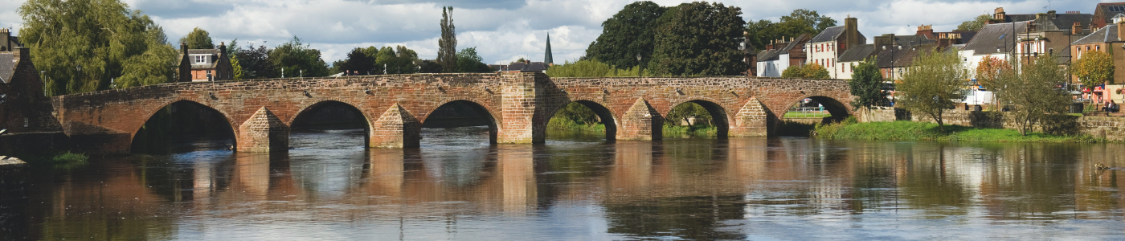 Water and bridge - River Nith Dumfries