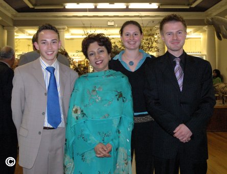 University of Glasgow students with Dr Maleeha Lodhi, the High Commissioner of Pakistan to the UK, June 2005