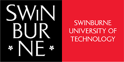 Swinburn University logo in red_black