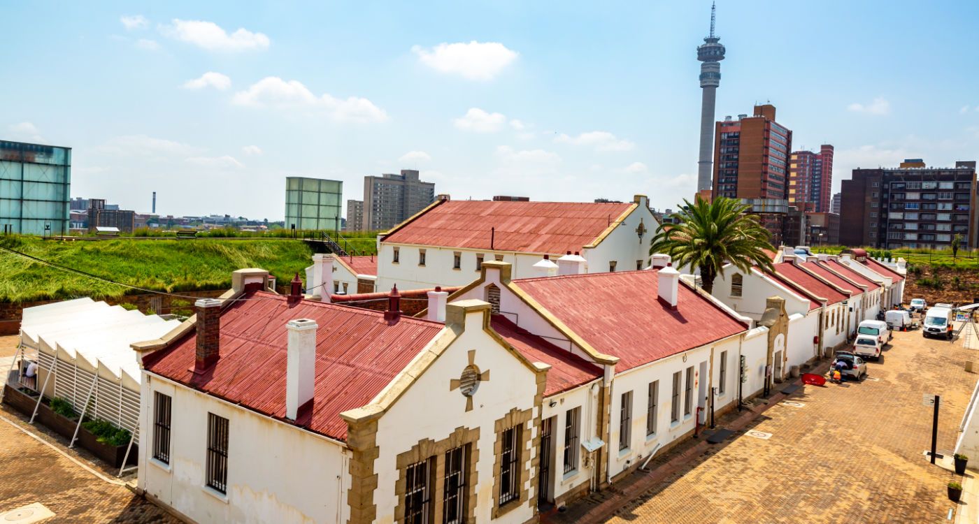 Outdoor view of the buildings of the former jail at Constitution Hill [Photo: Shutterstock]