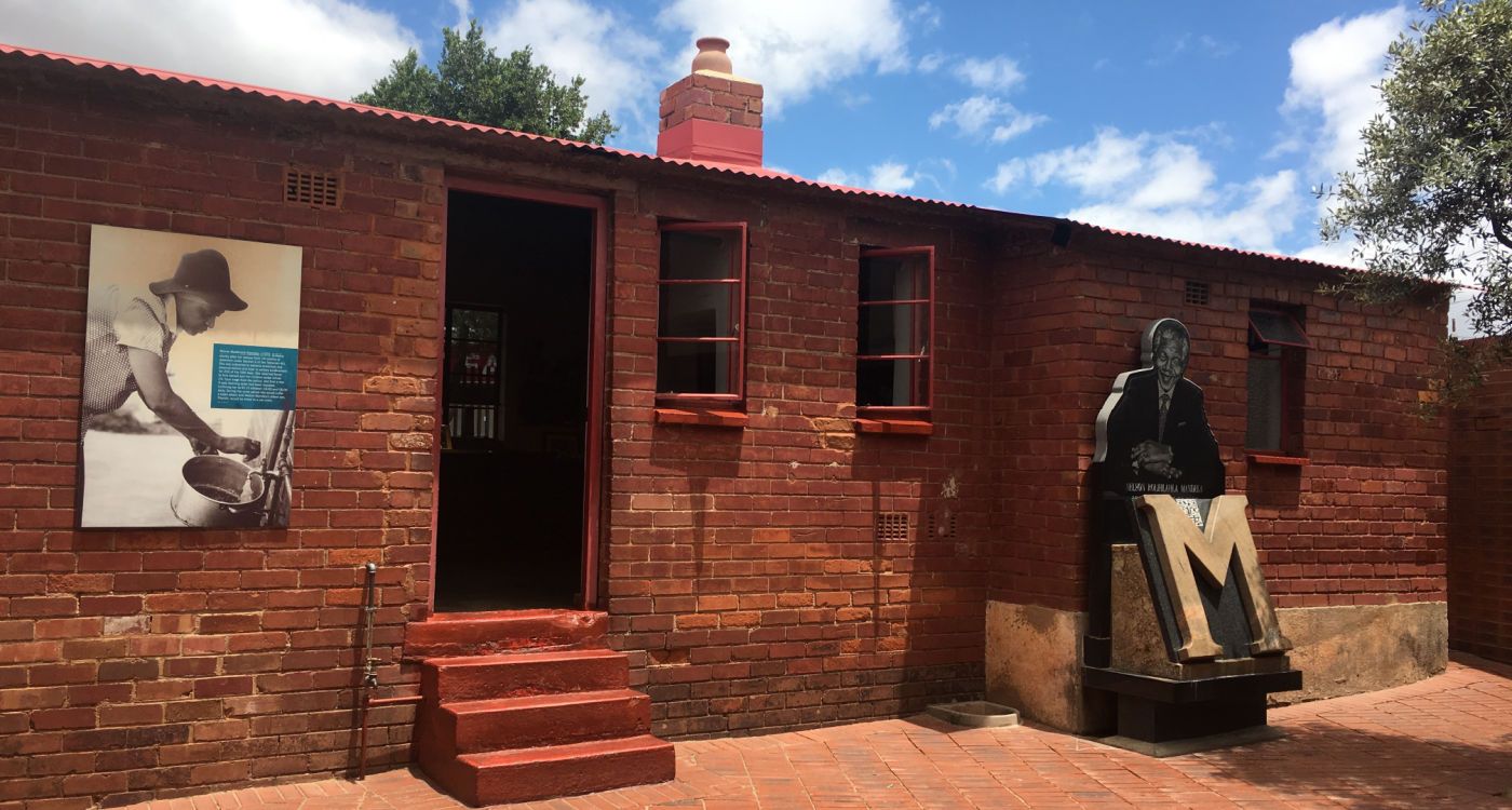 Photo of the outside of Nelson Mandela's house in Soweto [Photo: Shutterstock]