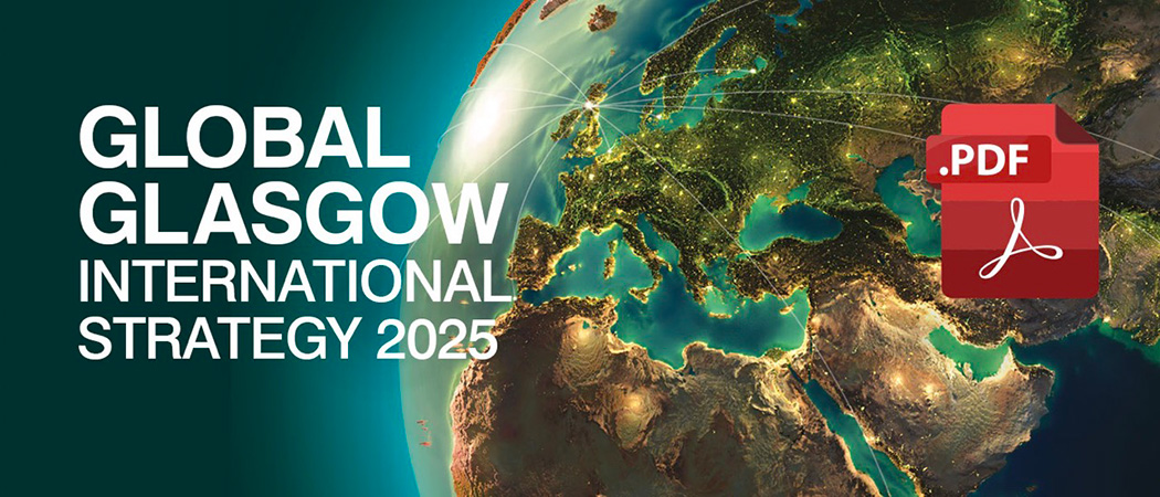 Global Glasgow International Strategy 2025 banner