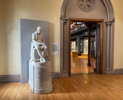James Watt statue in the Hunterian Museum