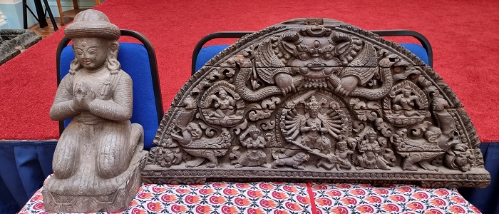 The two artefacts to be repatriated to Nepal thanks to work by UofG's Dr Emiline Smith and the Metropolitan Police 700 x 300