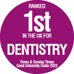 Dentistry ranking 1st in the UK