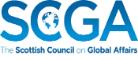 The logo of the Scottish Council on Global Affairs which has the letters SCGA in blue 
