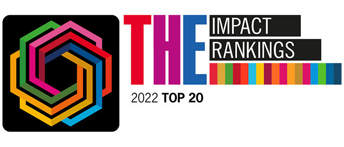 THE University Impact Rankings logo