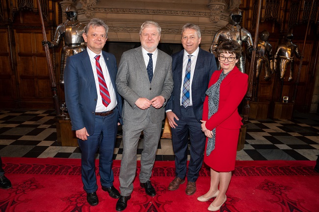 Prof Sir Anton Muscatelli (Glasgow), Cabinet Secretary Angus Robertson MSP, Prof Sir Peter Mathieson (Edinburgh)and Prof  Sally Mapstone (St Andrews)