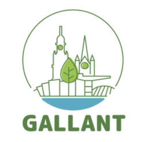GALLANT project logo - green outline of city scape