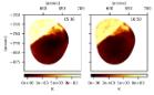 Absolute brightness temperature images of the prominence observed with ALMA Band 3 on 19 April 2018