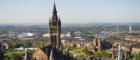 University tower view panoramic