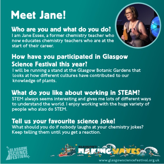 Profile for a person called Jane. Image of person in top right corner. 