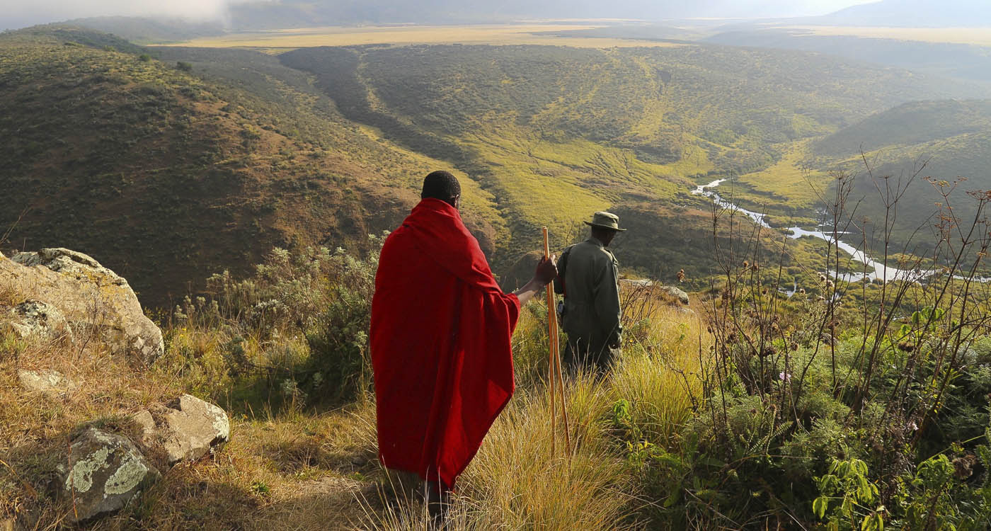 Maasai in Olmoti. Copyright Graeme Green