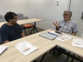 Prof Vittal Katikireddi from UofG speaks with Prof Mauricio Barreto, Director of CIDACS