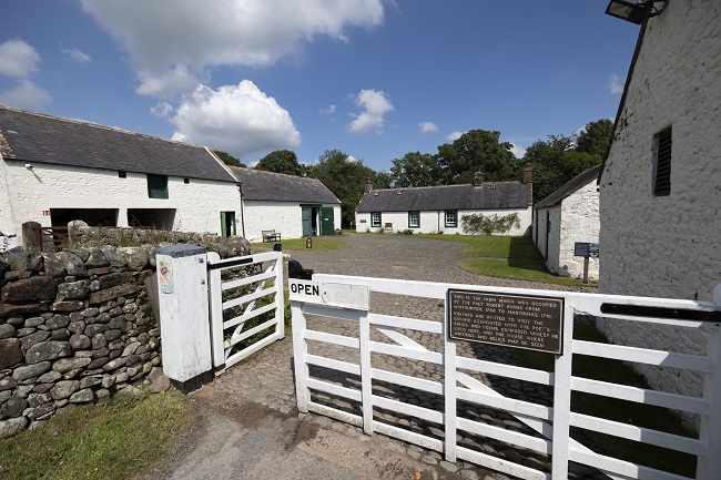 An image of Robert Burns Ellisland Farm as it is today. Photo credit Martin Shields 