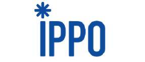 Logo with letters IPPO in royal blue on white with an asterisk or star above the I. IPPO stands for 'International Public Policy Observatory'