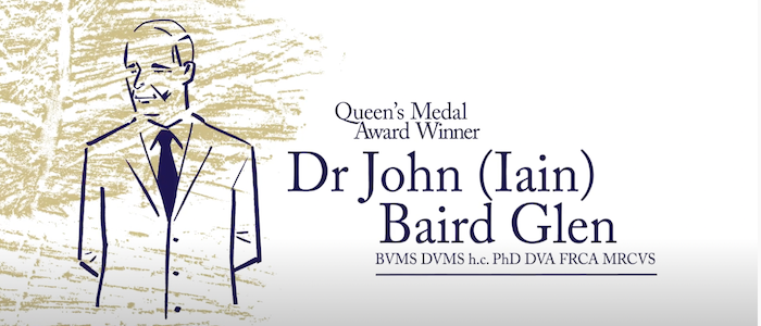 Dr John (Iain) Baird Glen RCVS Queen's Medal Award video still