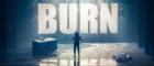 An image of Alan Cumming as Robert Burn on a stage with the words BURN behind him. Credit Tommy Ga-Ken Wan