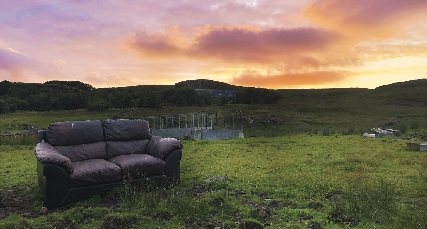 Edith Ault, our new Digital Content Officer, found a comfy place to sit at sunset.