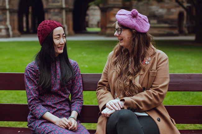 Hats inspired by the UofG cloisters 