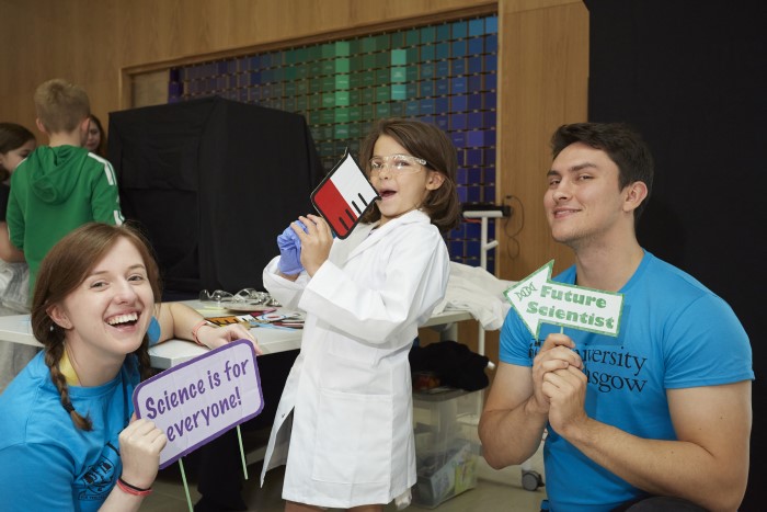 Young girl at ARCadia science event