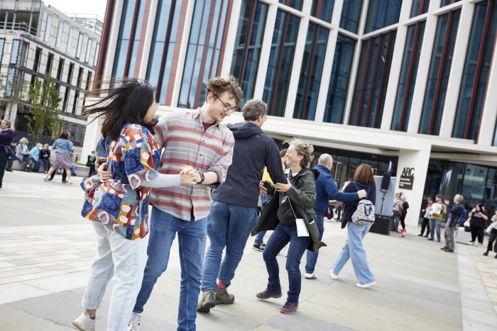 Ceilidh outside of the ARC