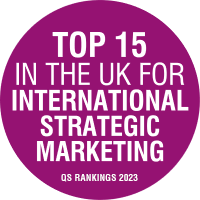 TOP 15 IN THE UK FOR INTERNATIONAL STRATEGIC MARKETING