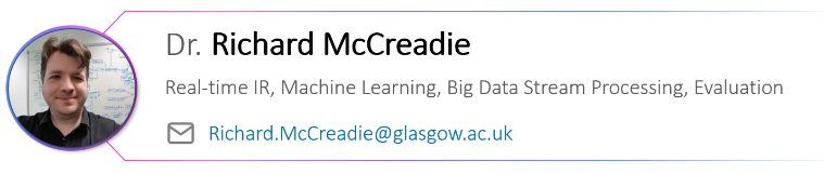 Dr. Richard McCreadie Banner