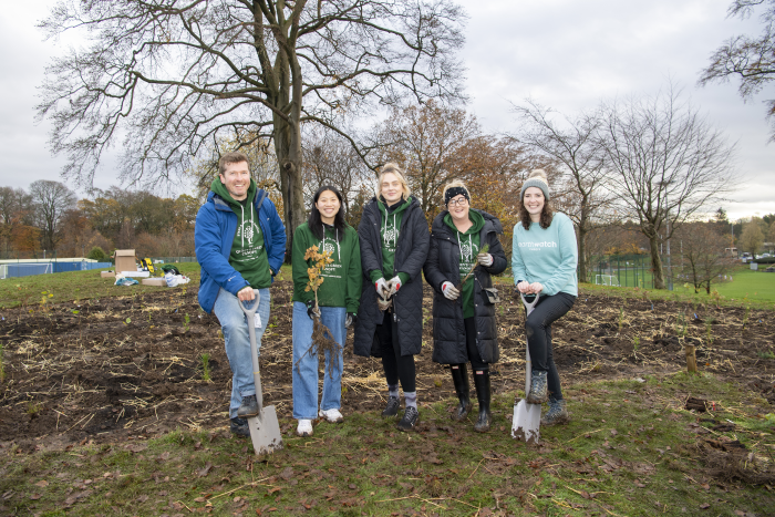 Tiny Forest - Earthwatch volunteers