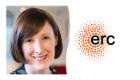 A graphic of Dr Suzannah Rihn beside the ERC logo