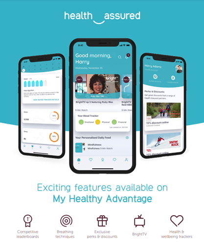 Infographic for My Health Assured app