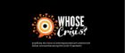 Logo with a speech bubble lined with orange, white and yellow circles and orang rays coming it off it on  balck background. Ther is the text ' Whoose Crichs? Amplifying the voices of underrepresented and underserved African communities during the Covid 19 pandemic''