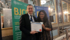 Professor Pasquale Maffia receiving an award from the British Pharmacological Society