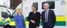 From left to right: Pauline Howie, Chief Executive of the Scottish Ambulance Service with Professor Jill Pell, Deputy Head of the College of Medical, Veterinary & Life Sciences University of Glasgow and Tom Steele, Chairman of the Scottish Ambulance Service.