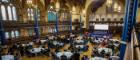 Conference attendees in the Bute Hall, University of Glasgow 