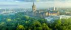 An aerial view of the University of Glasgow