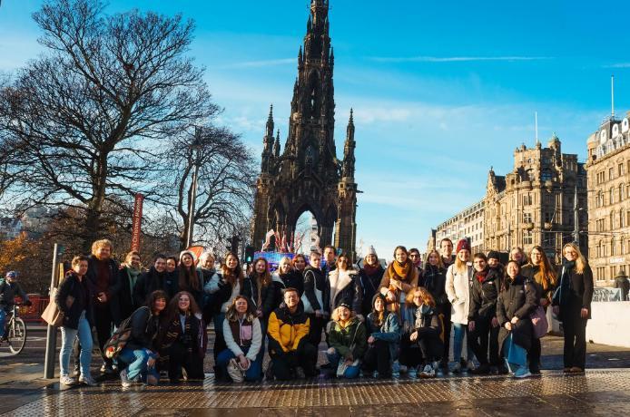 Group of Students in Edinburgh