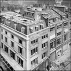 Photograph of the development to provide wider Kensington High Street facilities in Ball Street, 1950.  (GUAS Ref: HF 51/8/1/1/3 photo 19. Copyright reserved.)