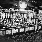 Photograph of the Meat Department in the Food Hall showing a selection of Christmas beef and lamb, particularly from His Majesty’s farms at Balmoral, c1929.  (GUAS Ref: HF 51/8/1/1/3 photo 17. Copyright reserved.)