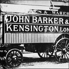 Photograph of a typical John Barker Van about 1910-1912.  Horse drawn trailer van, having metal tyres, used in the early days in connection with the Removals and Warehousing section of the business.  (GUAS Ref: HF 51/8/1/1/3 photo 10. Copyright reserved.)