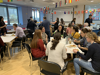 People eating lunch