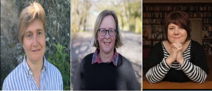 Left to right Professor Catherine Steel; Professor Deirdre Heddon and Professor Louise Welsh named as RSE Fellows 2023